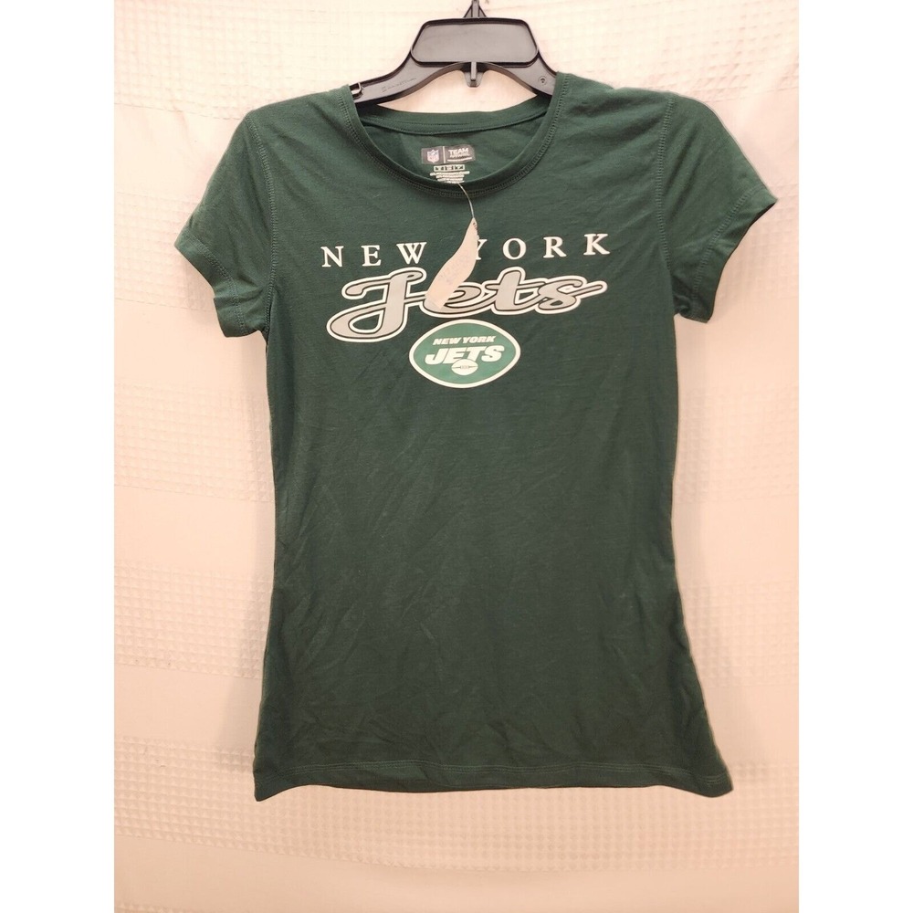 NFL Team Apparel New York Jets Womens Small Green Short Sleeve T-Shirt